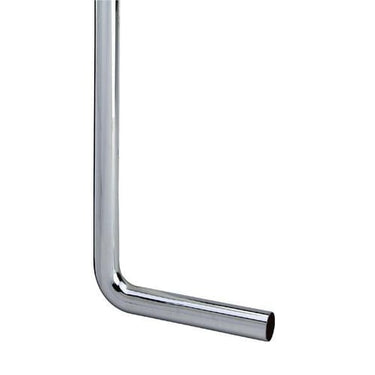 Afløbsrør 90° 40 x 220 x 680 mm forkromet - 1