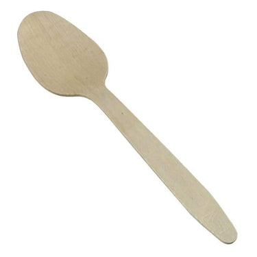 Træbestik ske Nature Line 15,5cm 100stk/pak - 1