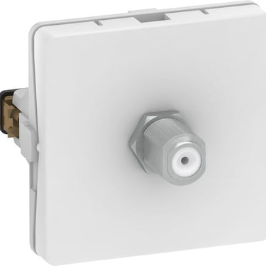 LK FUGA F-connector udtag 1 modul hvid - 1