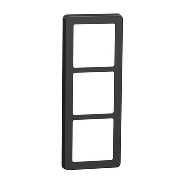 FUGA Base 63 designramme 3x1 modul koksgrå - 1