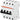 Automatsikring C 13A 4-polet C-karakteristik brydeevne 6kA 230/400V AC 70mm bred S204-C13 - 2