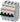 Smissline automatsikring C 20A 3-polet+nul C-karakteristik 230/400V AC brydeevne 10kA 72mm bred - 1