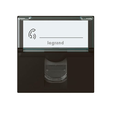 Mosaic dataudtag RJ45 Cat-6A STP 2M mat sort - 1