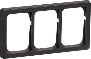 FUGA ramme Baseline 63 1,5 modul vandret tripel koksgrå - 1