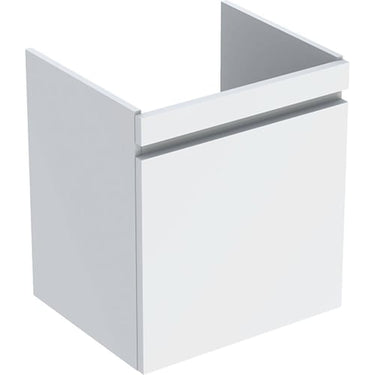 Geberit Renova Plan vaskeskab 605 x 536 x 446 mm 1 skuffe blankpoleret hvid højkomprimeret trelags-spånplade lakeret - 1