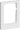 FUGA ramme Baseline 68 1,5 modul asymmetrisk hvid - 1