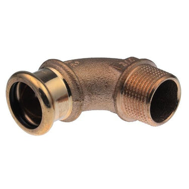 Vinkel VSH 90° muffe/nippel 15 mm x  1/2" CU - 1