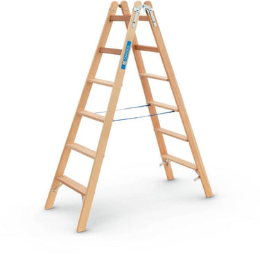 Wienerstige træ dybe trin 2 x 6 trin 1,72 m - 1
