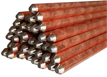 Jordspyd kobber konisk 1,5 m 5/8" 254 my belægning - 1