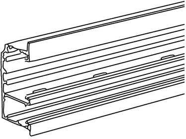 Installationskanal 161-2F aluminium 2,5 m - 1