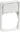FUGA ramme Baseline 50 1,5 modul med tekstmodul hvid - 1
