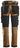 Snickers stretch arbejdsbukser i slim fit m. hylsterlommer 6241 brun/sort str. 50 - 2