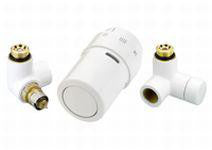 Danfoss RTX ventilsæt venstre hvid RAL 9016 - 1