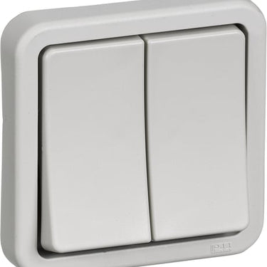 OPUS 74 indsats afbryder krone lysegrå - 1