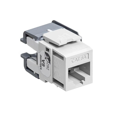 Modular jack eXtreme KAT6A UTP RJ45 110-style enkle stk pakke Hvid - 1