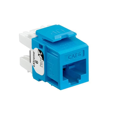 Modular jack eXtreme KAT6 UTP RJ45 110-style enkle stk pakke Blå - 1