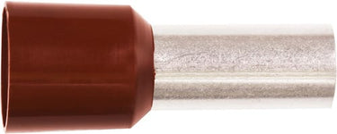 Isoleret terminalrør A25-22ET 25mm² L22 Brun - 1