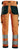 Snickers High-Vis stretch buks 6343 klasse 2 orange/sort str. 148 - 2