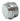 Prop forkromet messing med rand 3/4" - 1