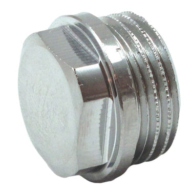 Prop forkromet messing med rand  1/2" - 1