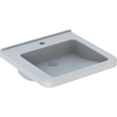 Geberit Renova Comfort Square håndvask 550 x 525 x 155 mm hvid porcelæn - 1