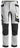 Snickers stretch arbejdsbukser i slim fit m. hylsterlommer 6241 hvid/sort str. 60 - 1