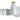 KRISS Corner Rum komplet ventilsæt hvid (RAL9016) - 1
