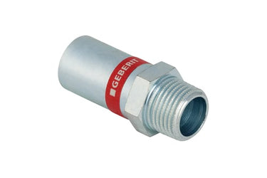 Geberit Mapress overgang FZ 15mmx1/2" nippel/nippel - 1