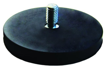 ECLIPSE Gummibelagt neodymium pottemagnet med udvendigt gevind M6 x 15mm Ø 43 mm 853  pakke med 2 stk - 1