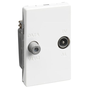 FUGA antenneudtag for TV/Data-returvej (TD241E) Hvid - 1