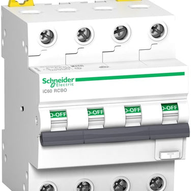 Acti9 iC60 kombiafbryder 4P 32A 415V 30mA 6kA klasse A C-karakteristik. Bredde 72 mm. - 1