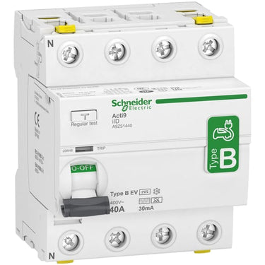 Fejlstrømsafbryder AC/DC RCCB HPFI 4P 40 A 30 mA type B specielt designet til EV-Electrical Vehicle lader - 1