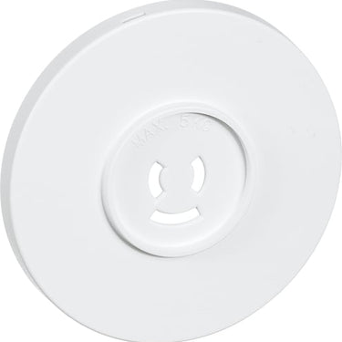 Afdækning Lampestikkontakt Ø80 mm hvid - 1