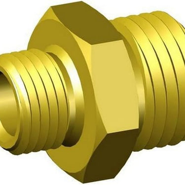 Brystnippel 8X10 mm X 1/4X3/8 messing - 1