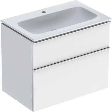 Geberit Icon møbelpakke 750 x 480 x 630 mm 2 skuffer hvid porcelæn lakeret blankpoleret - 1