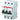 Automatsikring C 6A 3-polet C-karakteristik brydeevne 6kA 230/400V AC 52,5mm bred S203-C6 - 1