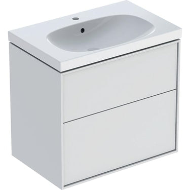 Ifö Sense Art sæt håndvask med underskab to låger 75 cm hvid - 1