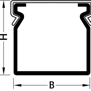 Ledningskanal opslidset BA6 40040 - 1