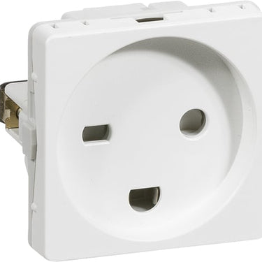 LK FUGA stikkontakt hospital 2-polet + DK jord 1 modul hvid - 1