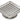 BLÜCHER Square overdel 110/145x145mm LL til beton rustfrit - 1