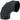 Geberit PEH bøjning 90° 315mm sort - 1