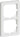FUGA ramme Baseline 63 2 modul hvid - 1