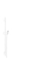 hansgrohe Unica bruserstang S Puro 65 cm med bruserslange  mat hvid - 1