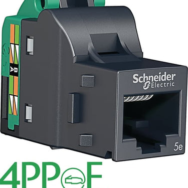 Actassi konnektor RJ45 Cat 5 S1 UTP til dataudtag og patchpanel  Godkendt til 4PPoE 12 stk - 1