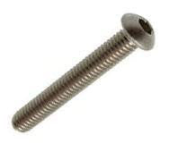 M4X16 ISO 7380 A4 button head skrue indvendig 6-kant - 1