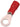 Ringkabelsko isoleret rød 0,5-1mm² M4 DIN46237 - 1