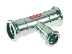 VSH tee muffe/muffe/muffe 76,1X54X76,1 mm fz - 1
