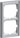 FUGA ramme Softline 63 2 modul stålmetallic - 1