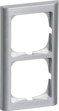 FUGA ramme Softline 63 2 modul stålmetallic - 1