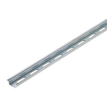 DIN skinne TS15X5 med huller 4,2X12 galvanizeret L=2m - 1